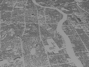 daegu city south korea 90km 3D Model