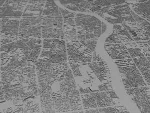 daegu city south korea 90km 3D Model