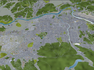 daegu city south korea 90km 3D Model