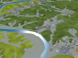 daegu city south korea 90km 3D Model