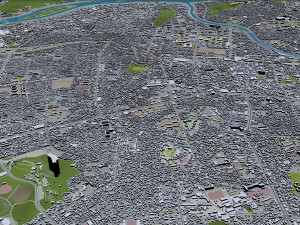 daegu city south korea 90km 3D Model