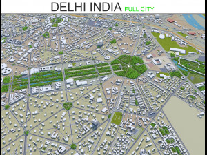 delhi city india  3D Model