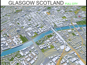 glasgow city scotland 3D Model