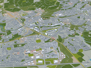 glasgow city scotland 3D Model