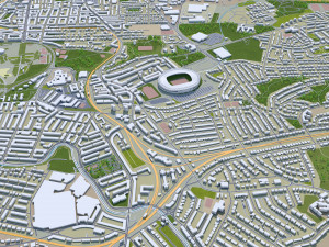 glasgow city scotland 3D Model