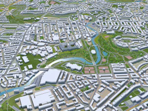 glasgow city scotland 3D Model
