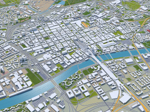 glasgow city scotland 3D Model