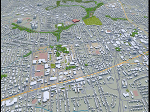 greensboro city north carolina usa 3D Модель