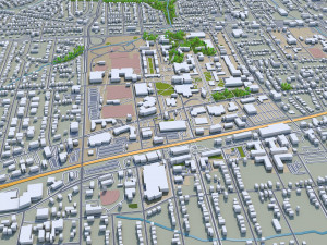greensboro city north carolina usa 3D Модель
