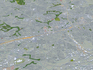 greensboro city north carolina usa 3D Модель