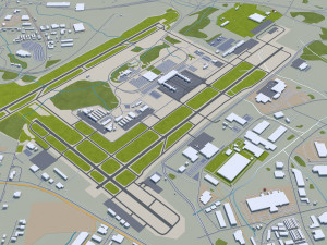 greensboro city north carolina usa 3D Модель