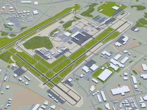 greensboro city north carolina usa 3D Model