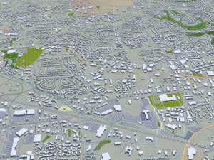 greensboro city north carolina usa 3D Model