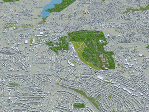 greensboro city north carolina usa 3D Model