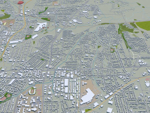 greensboro city north carolina usa 3D Модель
