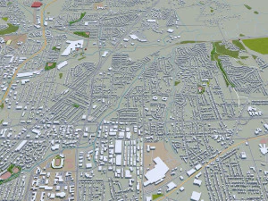 greensboro city north carolina usa 3D Model