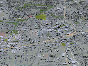 greensboro city north carolina usa 3D Модель