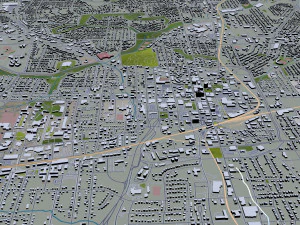 greensboro city north carolina usa 3D Model