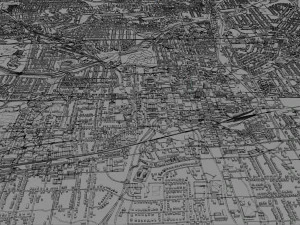 greensboro city north carolina usa 3D Model