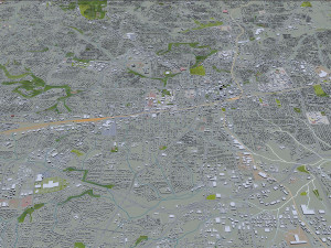greensboro city north carolina usa 3D Модель
