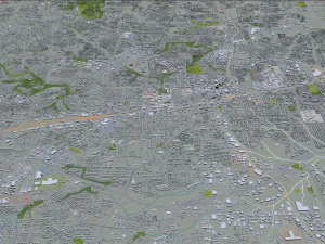 greensboro city north carolina usa 3D Model