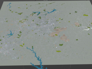 greensboro city north carolina usa 3D Модель