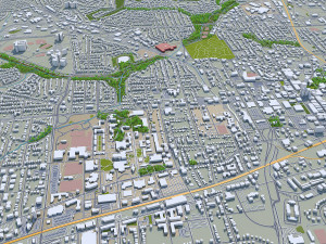 greensboro city north carolina usa 3D Модель