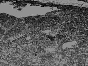 Cidade de Han&oacute;i, Vietn&atilde; 30 km Modelo 3D