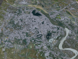 Hanoi city vietnam 30km 3D Model