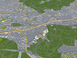 hauts de seine city paris 3D 모델