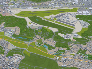 hauts de seine city paris 3D 모델