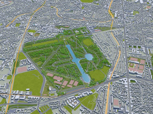 hauts de seine city paris 3D 모델