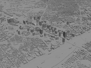 hauts de seine city paris 3D 모델