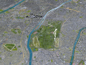 hauts de seine city paris 3D 모델