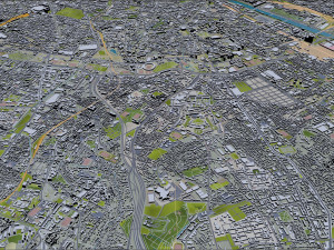 hauts de seine city paris 3D 모델