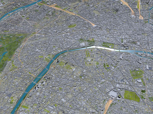 hauts de seine city paris 3D 모델