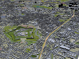 hauts de seine city paris 3D 모델