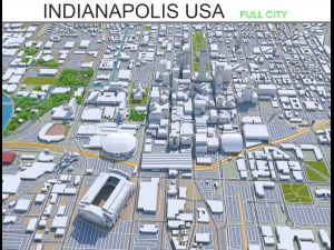 Індіанаполіс Індіана США 3D Модель