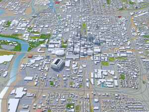indianapolis indiana usa 3D Модель