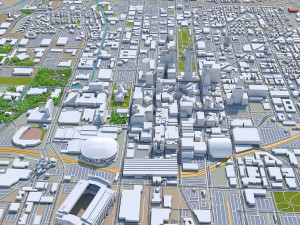indianapolis indiana usa 3D Модель