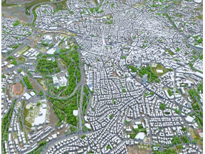 Jerusalem city israel 60km 3D Model