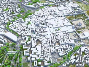 Jerusalem city israel 60km 3D Model