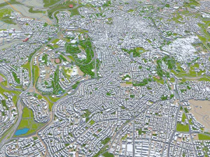 Jerusalem city israel 60km 3D Model