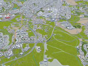 Jerusalem city israel 60km Modelo 3D