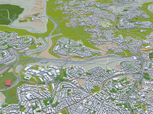 Jerusalem city israel 60km 3D Model