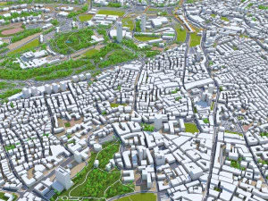 Jerusalem city israel 60km 3D Model