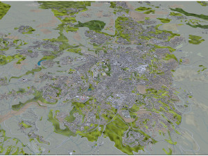 Jerusalem city israel 60km Modelo 3D