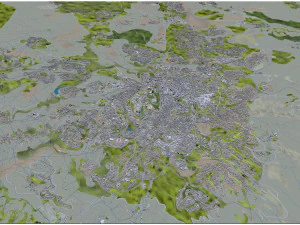 Jerusalem city israel 60km 3D Model