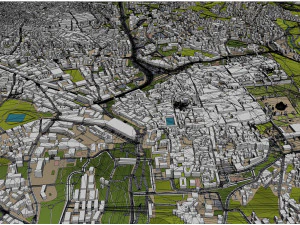 Jerusalem city israel 60km 3D Model