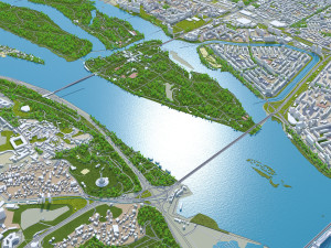 Kiev city kyiv ukrain 70km 3D 模型